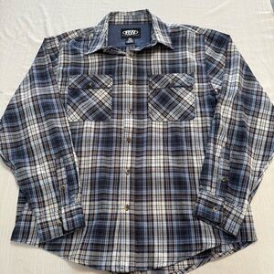 Men's Blue Plaid Shirt